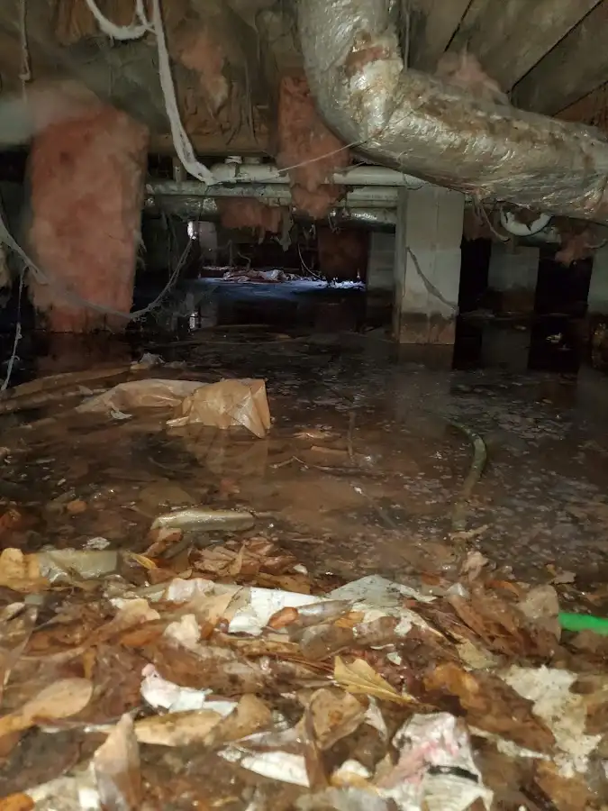 Crawl space flood assessment for Commercial Water Damage Restoration in Anaheim