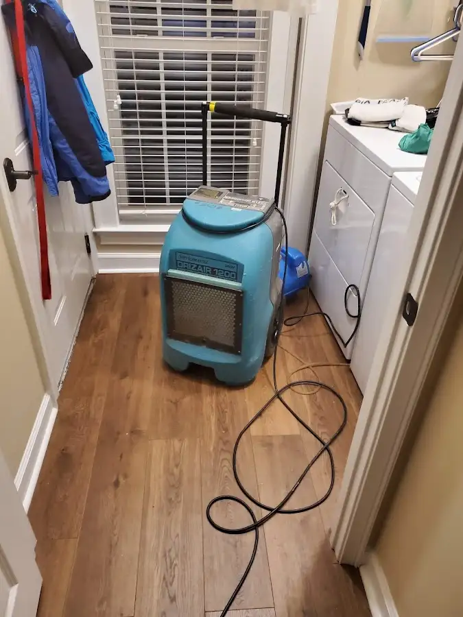 Commercial dehumidifier deployed for Flood Damage Cleanup in Anaheim